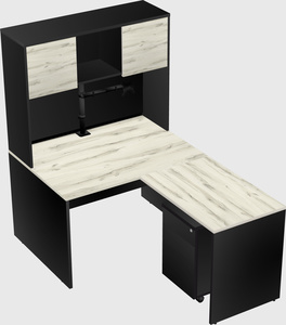 L-shaped office desk