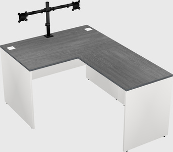 L-shaped office desk