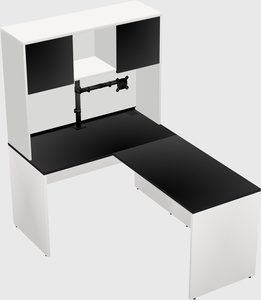 L-shaped office desk