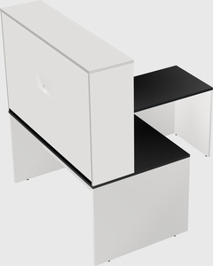 L-shaped office desk