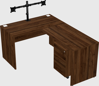 L-shaped office desk