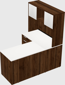 L-shaped office desk