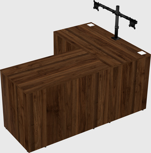 L-shaped office desk