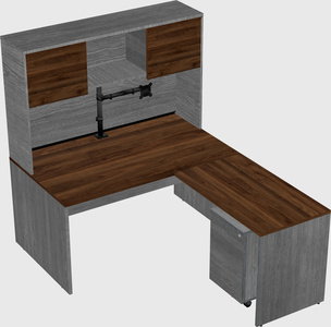 L-shaped office desk