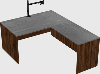 L-shaped office desk