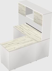 L-shaped office desk