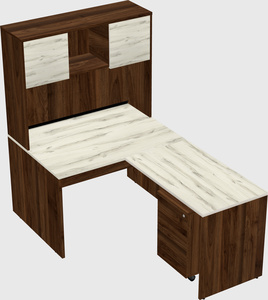 L-shaped office desk