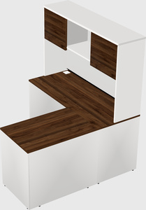 L-shaped office desk