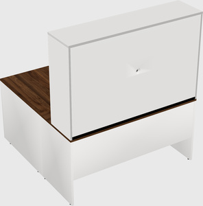 L-shaped office desk