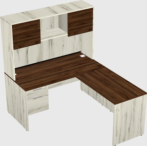 L-shaped office desk