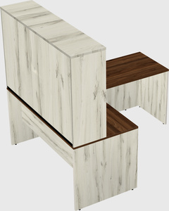L-shaped office desk