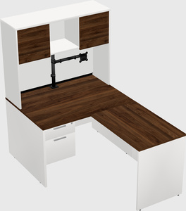 L-shaped office desk