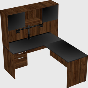 L-shaped office desk