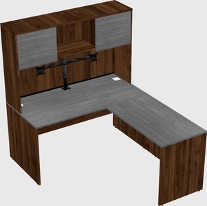 L-shaped office desk