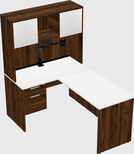 L-shaped office desk