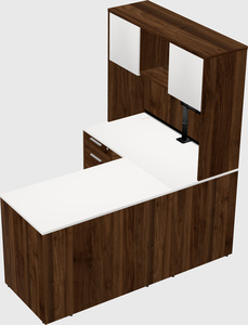 L-shaped office desk