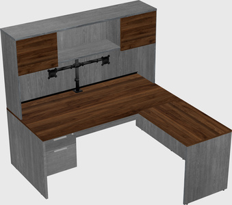 L-shaped office desk