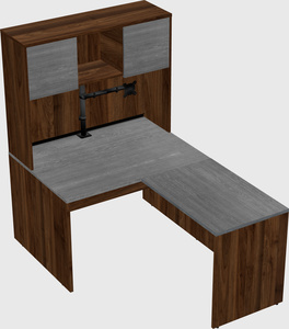 L-shaped office desk