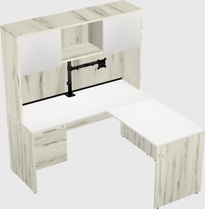 L-shaped office desk