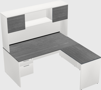 L-shaped office desk