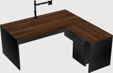 L-shaped office desk
