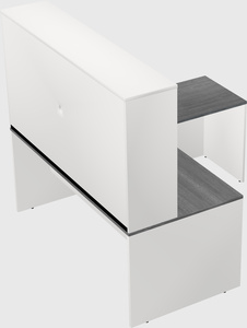 L-shaped office desk
