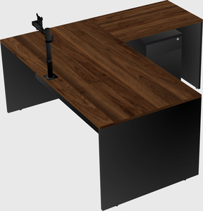 L-shaped office desk