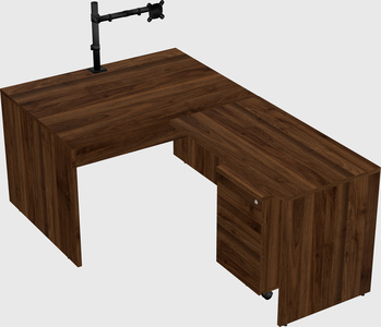 L-shaped office desk