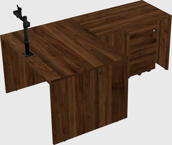 L-shaped office desk