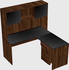 L-shaped office desk