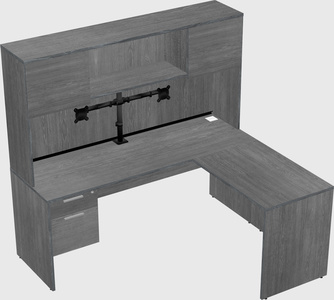 L-shaped office desk