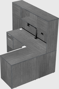 L-shaped office desk