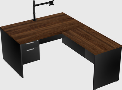 L-shaped office desk