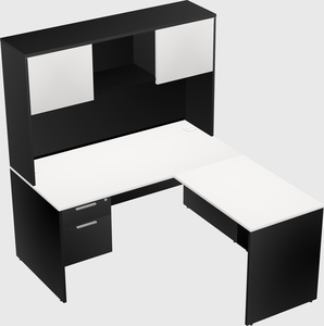 L-shaped office desk
