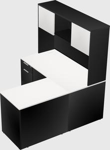 L-shaped office desk