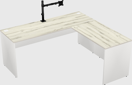 L-shaped office desk