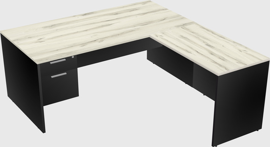 L-shaped office desk