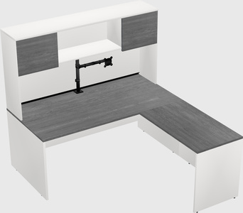L-shaped office desk