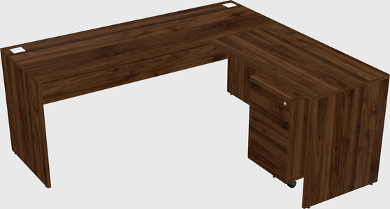 L-shaped office desk