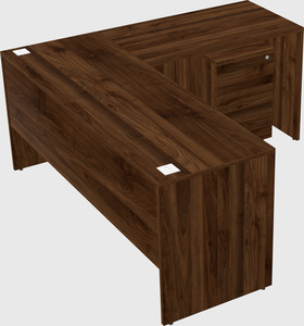L-shaped office desk
