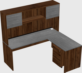 L-shaped office desk