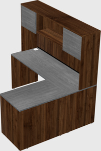 L-shaped office desk