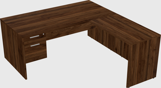L-shaped office desk