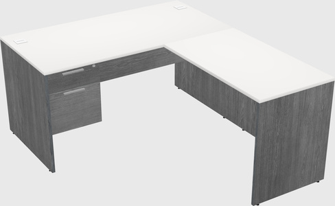 L-shaped office desk