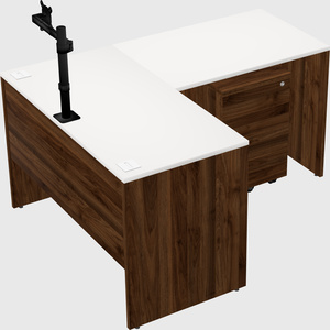 L-shaped office desk