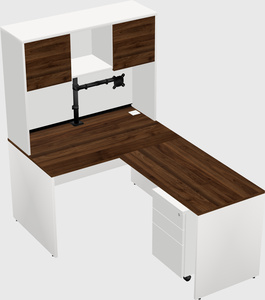 L-shaped office desk