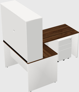 L-shaped office desk