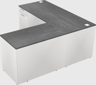 L-shaped office desk