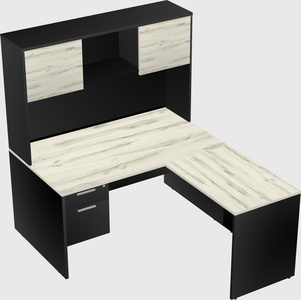 L-shaped office desk