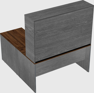 L-shaped office desk